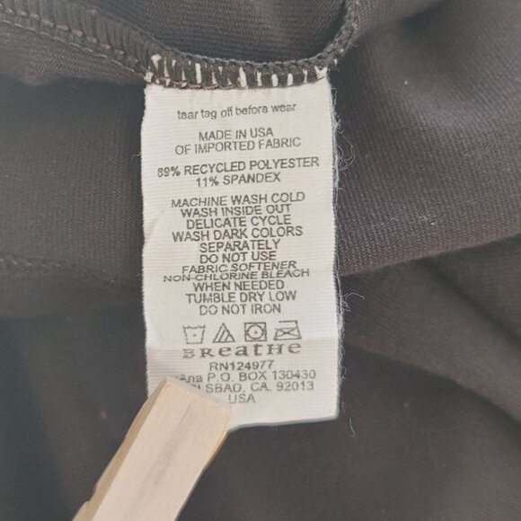 Prana Lola Strappy Mini Dress Brown Large Shelf Bra Stretch Sleeveless Active - Picture 7 of 7